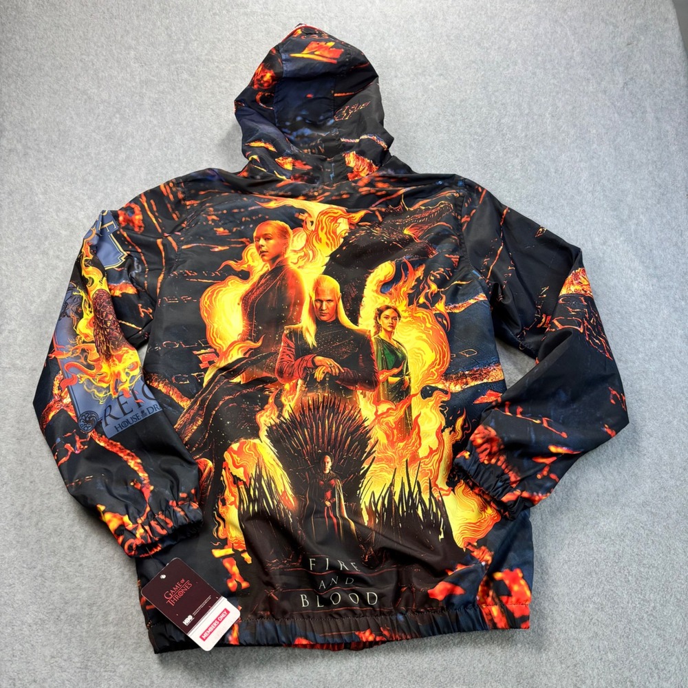 Members Only Game of Thrones House of the Dragon Hoodie Jacket Men's Size Small - Picture 2 of 5